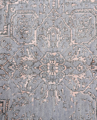 Traditional Abstarct Wool, Silk Hand Knotted Gray Area Rug 8' 2" x 10' 0"