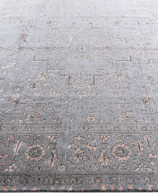 Traditional Abstarct Wool, Silk Hand Knotted Gray Area Rug 8' 2" x 10' 0"