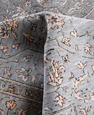 Traditional Abstarct Wool, Silk Hand Knotted Gray Area Rug 8' 2" x 10' 0"