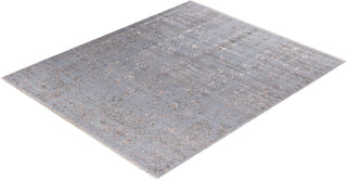 Traditional Abstarct Wool, Silk Hand Knotted Gray Area Rug 8' 2" x 10' 0"