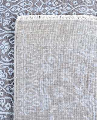 Traditional Abstarct Wool, Silk Hand Knotted Gray Area Rug 9' 0" x 12' 3"