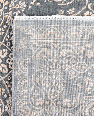 Traditional Abstarct Wool, Silk Hand Knotted Gray Area Rug 9' 1" x 12' 3"