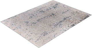 Traditional Abstarct Wool, Silk Hand Knotted Gray Area Rug 9' 1" x 12' 3"
