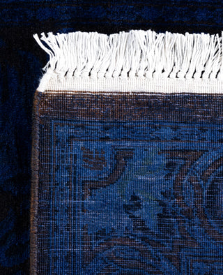 Overdyed One-of-a-Kind Wool Blue Runner 2' 7" x 8' 0"