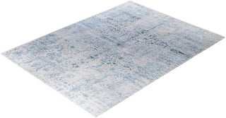 Traditional Abstarct Wool, Silk Hand Knotted Gray Area Rug 9' 1" x 12' 3"