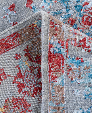 Traditional Abstarct Wool, Silk Hand Knotted Gray Area Rug 8' 1" x 10' 0"