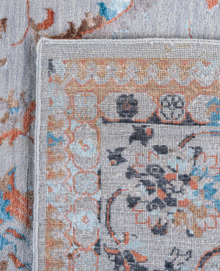 Traditional Abstarct Wool, Silk Hand Knotted Gray Area Rug 9' 2" x 12' 1"