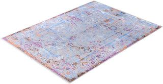 Traditional Abstarct Wool, Silk Hand Knotted Gray Area Rug 9' 3" x 12' 1"