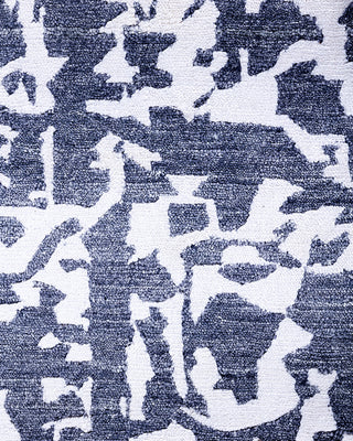 Contemporary Modern Hand Knotted Abstract Silk Ivory Area Rug 9' 1" x 12' 0"