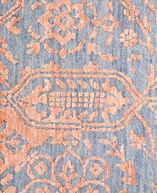 Traditional Abstarct Wool, Silk Hand Knotted Gray Area Rug 9' 1" x 12' 4"