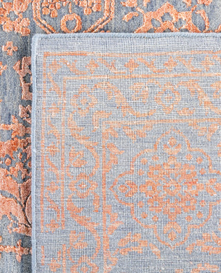 Traditional Abstarct Wool, Silk Hand Knotted Gray Area Rug 9' 1" x 12' 4"