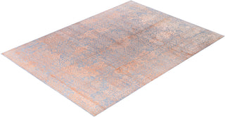 Traditional Abstarct Wool, Silk Hand Knotted Gray Area Rug 9' 1" x 12' 4"
