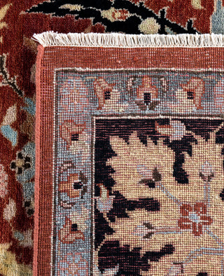 Traditional Floral Wool Hand Knotted Red Area Rug 8' 10" x 12' 3"