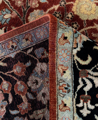 Traditional Floral Wool Hand Knotted Red Area Rug 8' 10" x 12' 3"