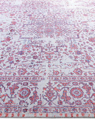 Traditional Ikat Hand Knotted Abstract Silk & Wool Blend Gray Area Rug 8' 1" x 10' 0"