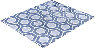 Contemporary Geometric Silk Hand Knotted Black Area Rug 8' 2" x 9' 8"
