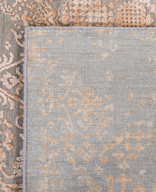 Traditional Abstarct Wool, Silk Hand Knotted Gray Area Rug 8' 10" x 12' 0"