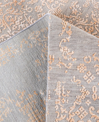 Traditional Abstarct Wool, Silk Hand Knotted Gray Area Rug 8' 10" x 12' 0"