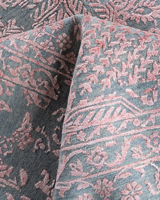 Traditional Ikat Hand Knotted Abstract Silk & Wool Blend Gray Area Rug 9' 1" x 11' 10"