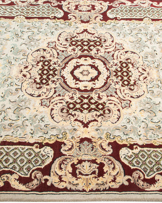 Traditional Hand Knotted Ivory Area Rug 3' 10" x 6' 1"