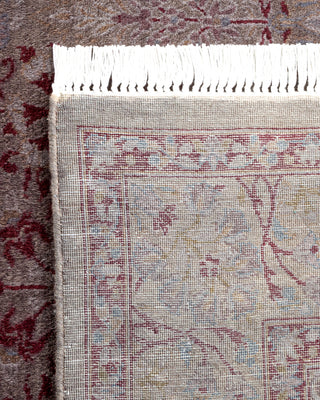 Contemporary Hand Knotted Overdyed Gray Area Rug 4' 2" x 6' 1"