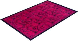 Fine Vibrance, One-of-a-Kind Handmade Area Rug  - Pink, 5' 10" x 9' 0"