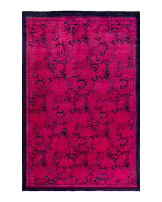 Fine Vibrance, One-of-a-Kind Handmade Area Rug  - Pink, 5' 10" x 9' 0"