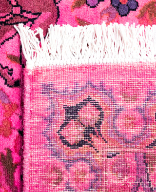Overdyed Hand-Knotted Wool Modern-Contemporary Pink Area Rug 2' 2" x 3' 3"