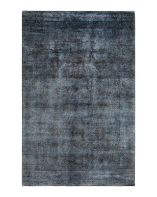 Fine Vibrance, One-of-a-Kind Hand-Knotted Area Rug  - Gray, 6' 2" x 9' 5"