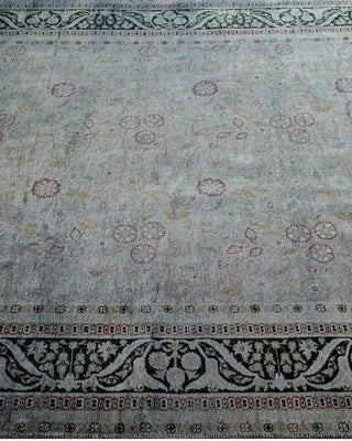 Contemporary Hand-Knotted Overdyed Gray Area Rug 4' 2" x 6' 4"