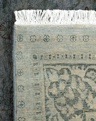 Contemporary Hand-Knotted Overdyed Gray Area Rug 4' 2" x 6' 4"