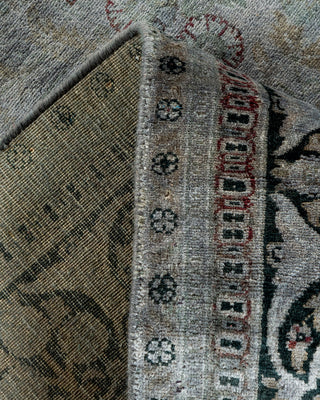 Contemporary Hand-Knotted Overdyed Gray Area Rug 4' 2" x 6' 4"