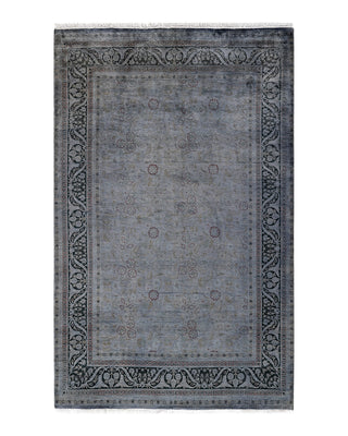 Modern Fine Vibrance Gray Area Rug 4' 2" x 6' 4"