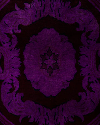 Fine Vibrance, One-of-a-Kind Handmade Area Rug  - Purple, 10' 2" x 14' 0"