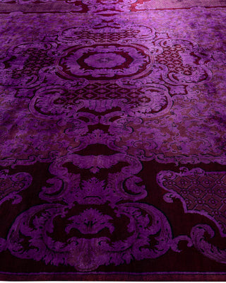 Fine Vibrance, One-of-a-Kind Handmade Area Rug  - Purple, 10' 2" x 14' 0"