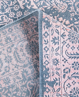 Traditional Floral Wool, Silk Hand Knotted Gray Area Rug 8' 0" x 10' 0"