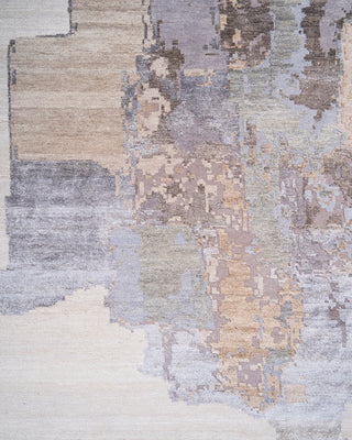 Modern - Contemporary Hand Knotted Beige Area Rug 10' 1" x 8' 1"