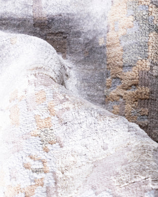 Modern - Contemporary Hand Knotted Beige Area Rug 10' 1" x 8' 1"