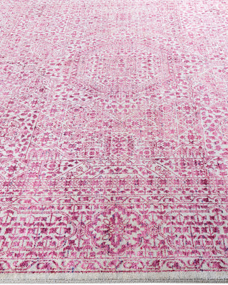 Traditional Ikat Hand Knotted Floral Silk & Wool Blend Gray Area Rug 8' 1" x 10' 0"