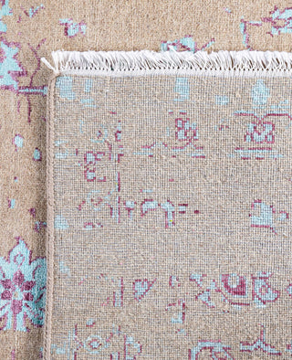 Traditional Abstarct Silk Hand Knotted Brown Area Rug 8' 10" x 12' 1"