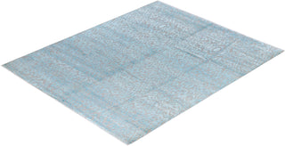 Traditional Ikat Hand Knotted Floral Silk & Wool Blend Beige Area Rug 8' 3" x 10' 2"