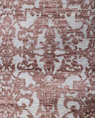 Traditional Ikat Hand Knotted Abstract Silk & Wool Blend Gray Area Rug 8' 1" x 10' 0"