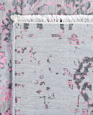 Traditional Abstarct Wool, Silk Hand Knotted Gray Area Rug 9' 0" x 11' 10"