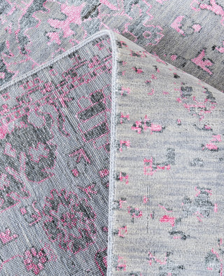 Traditional Abstarct Wool, Silk Hand Knotted Gray Area Rug 9' 0" x 11' 10"