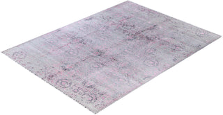 Traditional Abstarct Wool, Silk Hand Knotted Gray Area Rug 9' 0" x 11' 10"