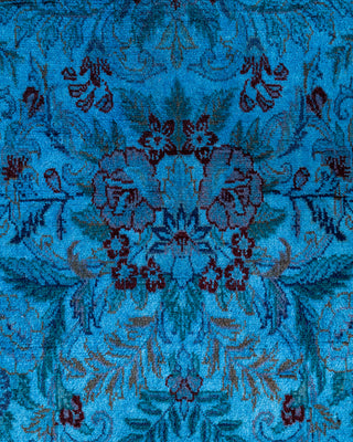 Fine Vibrance, One-of-a-Kind Hand-Knotted Runner Rug  - Blue, 2' 8" x 14' 7"