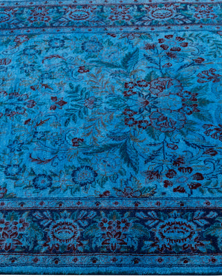 Fine Vibrance, One-of-a-Kind Hand-Knotted Runner Rug  - Blue, 2' 8" x 14' 7"