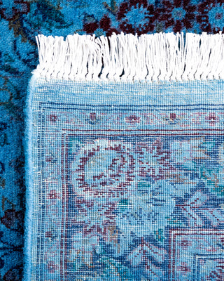 Fine Vibrance, One-of-a-Kind Hand-Knotted Runner Rug  - Blue, 2' 8" x 14' 7"