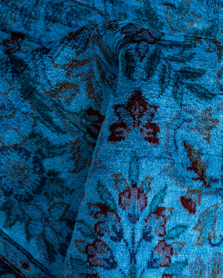 Fine Vibrance, One-of-a-Kind Hand-Knotted Runner Rug  - Blue, 2' 8" x 14' 7"