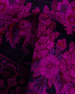 Fine Vibrance, One-of-a-Kind Hand-Knotted Runner Rug  - Pink, 2' 8" x 12' 8"